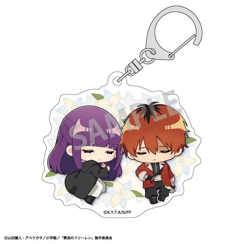 Frieren: Beyond Journey's End Trading Acrylic Keychains / Original Illustration Blind Box - 1 Unidade Aleatória